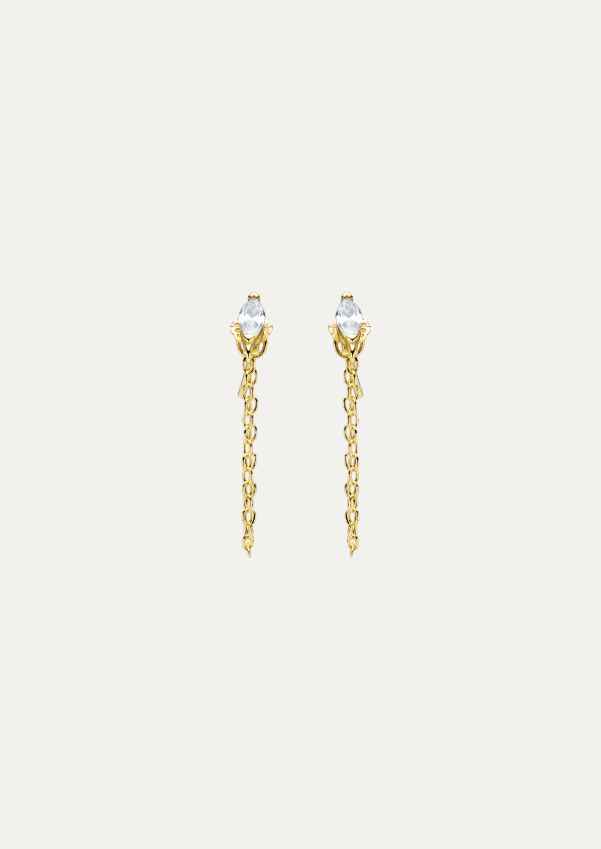 Azure Marquise-Cut Chain Earrings