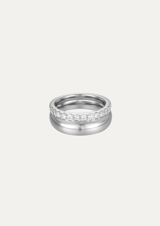 Selene Pavé Dome Pinky Ring