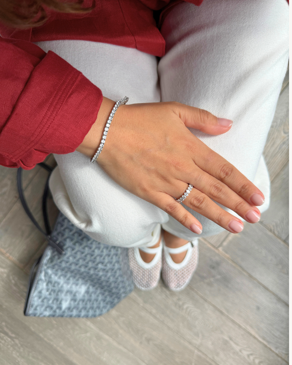 Elena Oval-Cut Diamond Eternity Ring