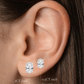 Elena Oval-Cut Diamond Stud Earrings
