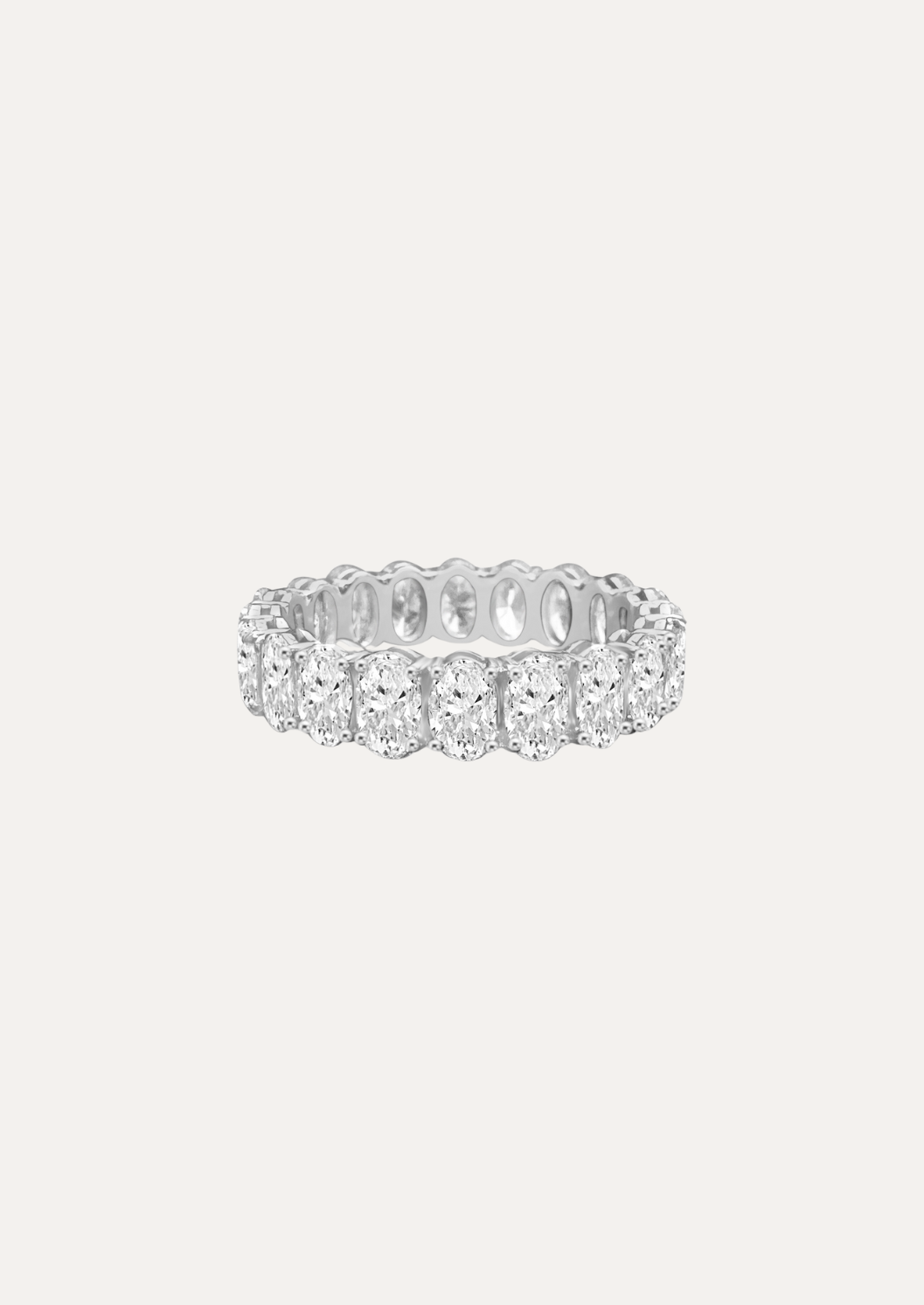 Elena Oval-Cut Diamond Eternity Ring