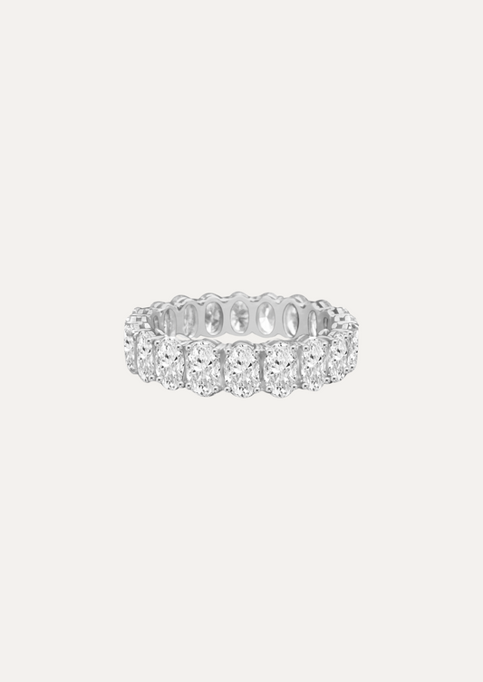 Elena Oval-Cut Diamond Eternity Ring