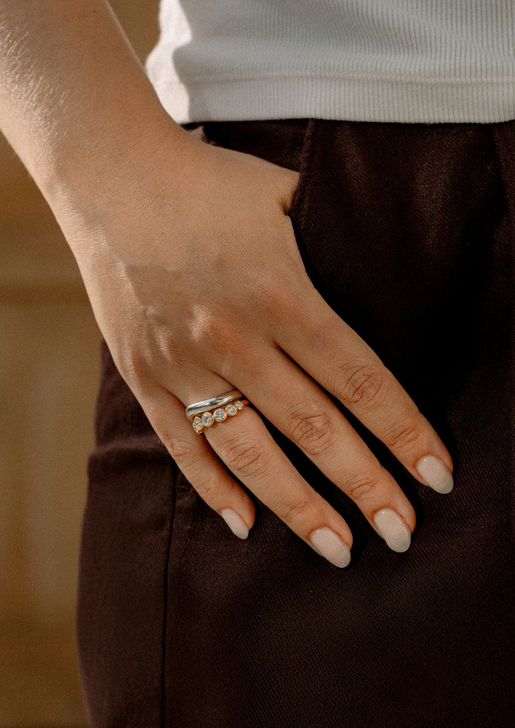 La Vague Brume Dome Ring