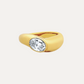 La Vague Ovale Dome Diamond Ring