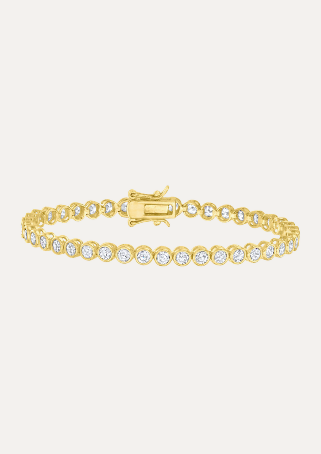 Naiade Round-Cut Bezel Tennis Bracelet