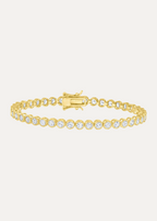 Naiade Round-Cut Bezel Tennis Bracelet