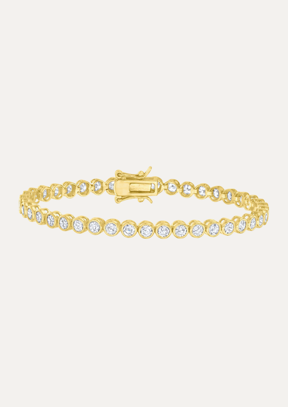 Naiade Round-Cut Bezel Tennis Bracelet
