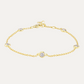 Naiade Round-Cut Diamond Chain Bracelet