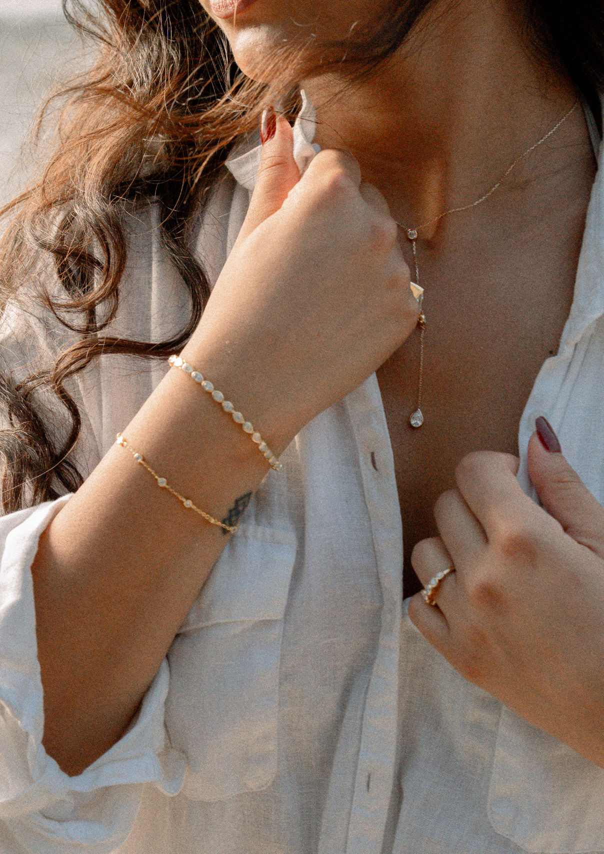 Naiade Round-Cut Diamond Chain Bracelet