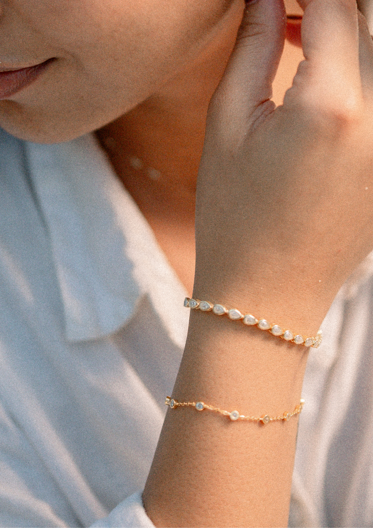 Naiade Round-Cut Diamond Chain Bracelet