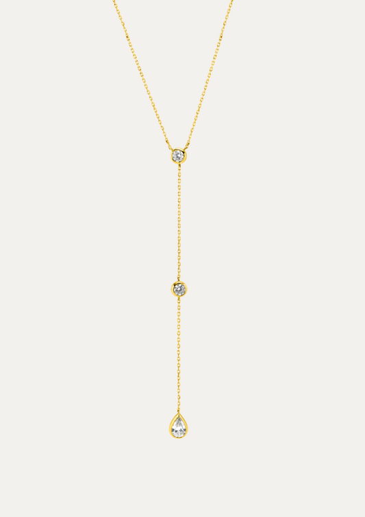Lyne Y Mixed Diamond Necklace