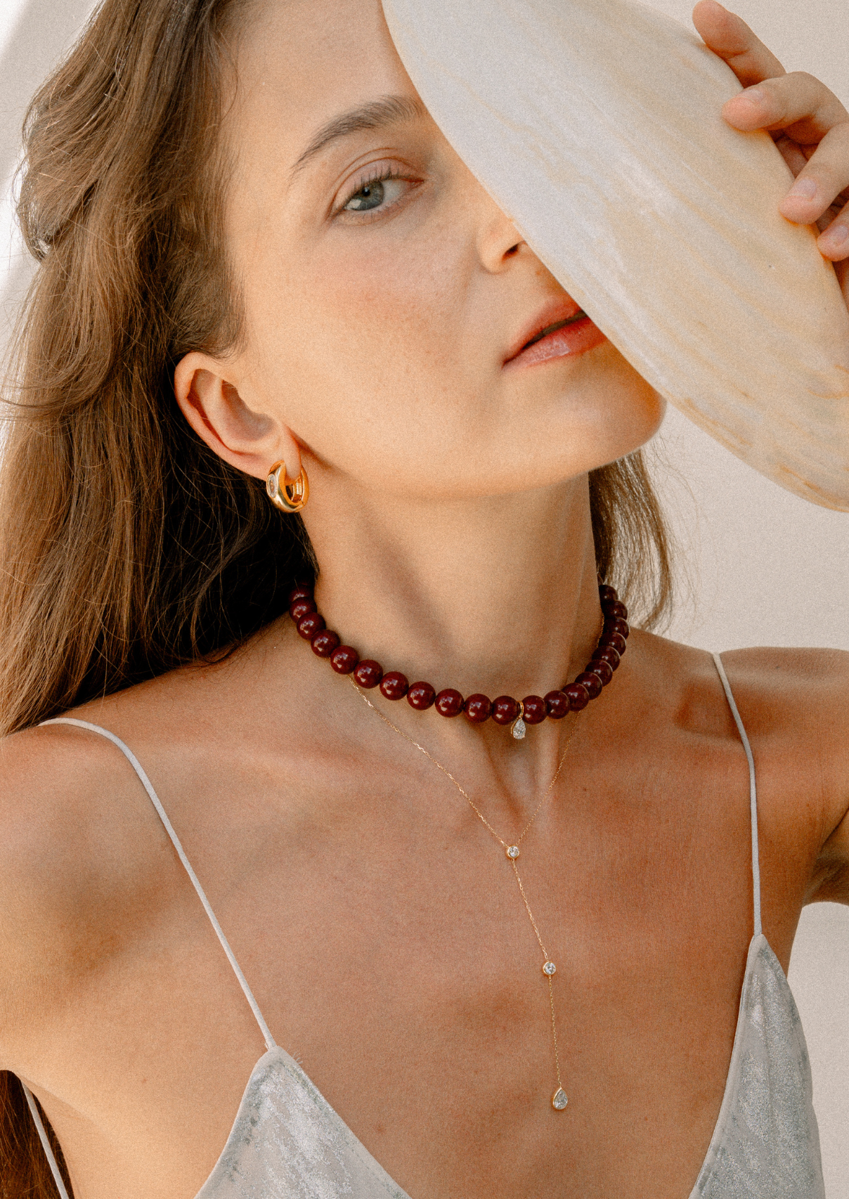 Lyne Y Mixed Diamond Necklace