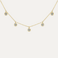 Naiade Round-Cut Diamond Bezel Necklace