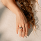 La Vague Ovale Dome Diamond Ring