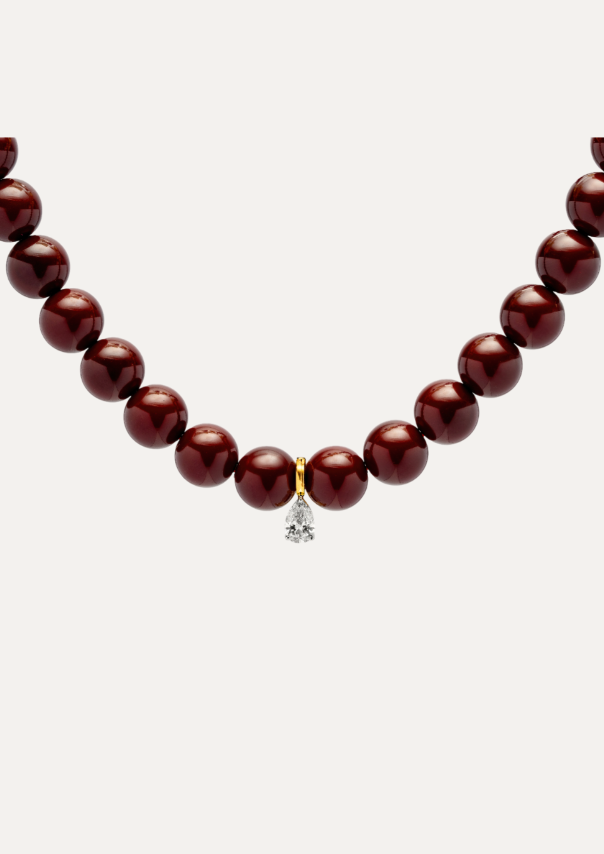 Danae Pendant Pear-Cut Diamond Necklace