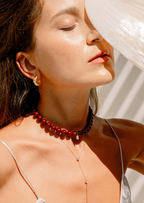 Danae Pendant Pear-Cut Diamond Necklace