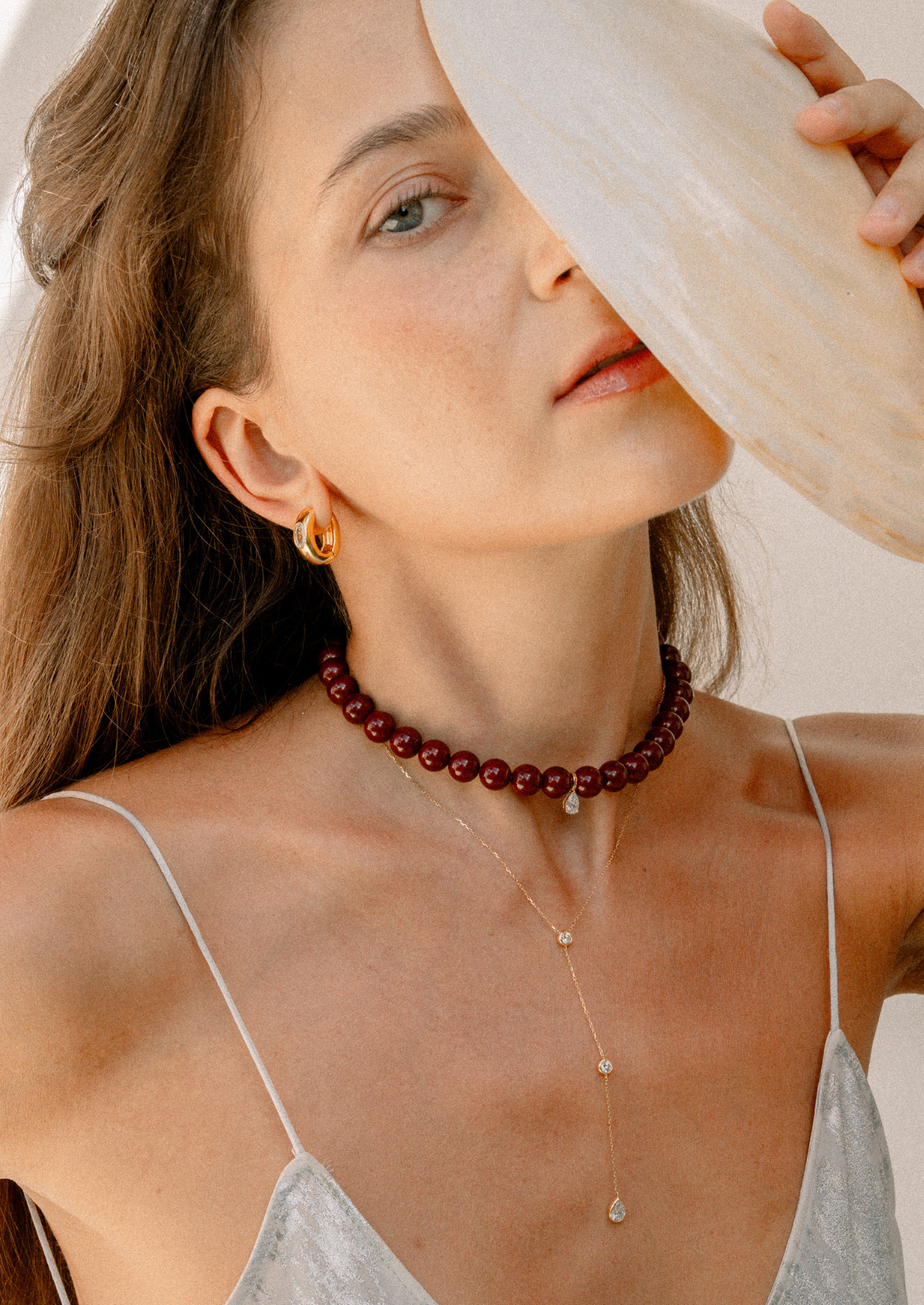 Danae Pendant Pear-Cut Diamond Necklace