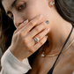 La Vague Ovale Dome Diamond Ring