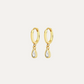 Danae Pear-Cut Bezel Pendant Earrings