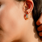Danae Pear-Cut Bezel Pendant Earrings