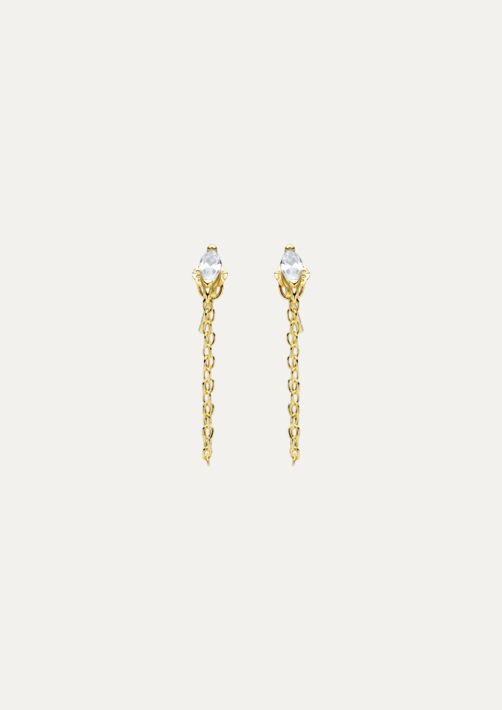 Azure Marquise-Cut Chain Earrings
