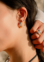 Azure Marquise-Cut Chain Earrings