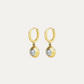 Écume Bezel Diamond Drop Earrings
