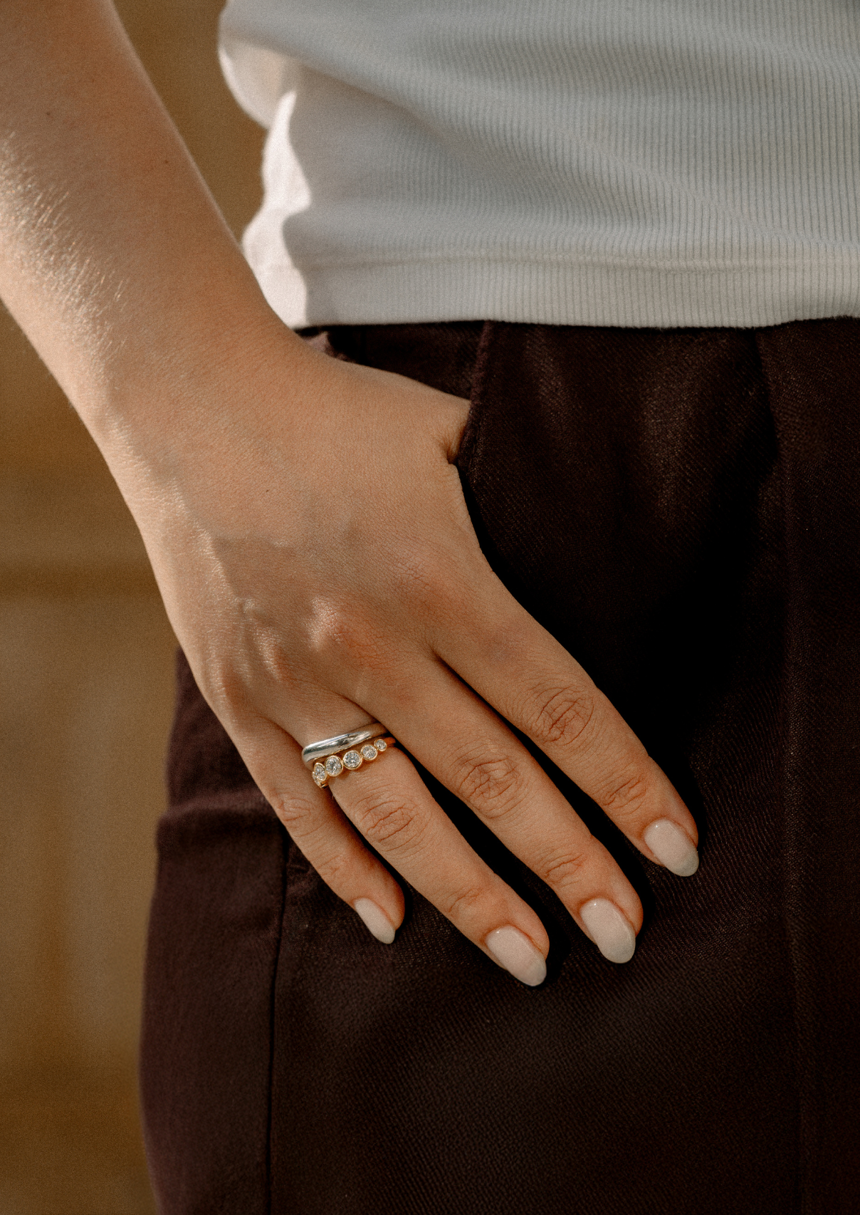 La Vague Naiade Diamond Ring