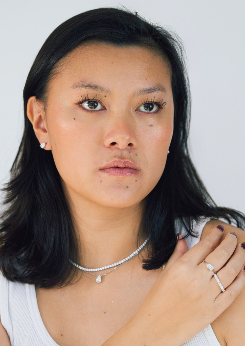 Lea Classic Tennis Necklace - Daiya Jewels 