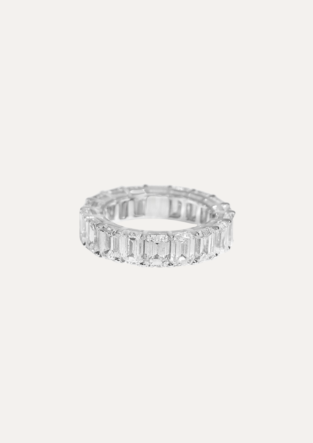 Linea Eternity Emerald-Cut Ring - Daiya Jewels 