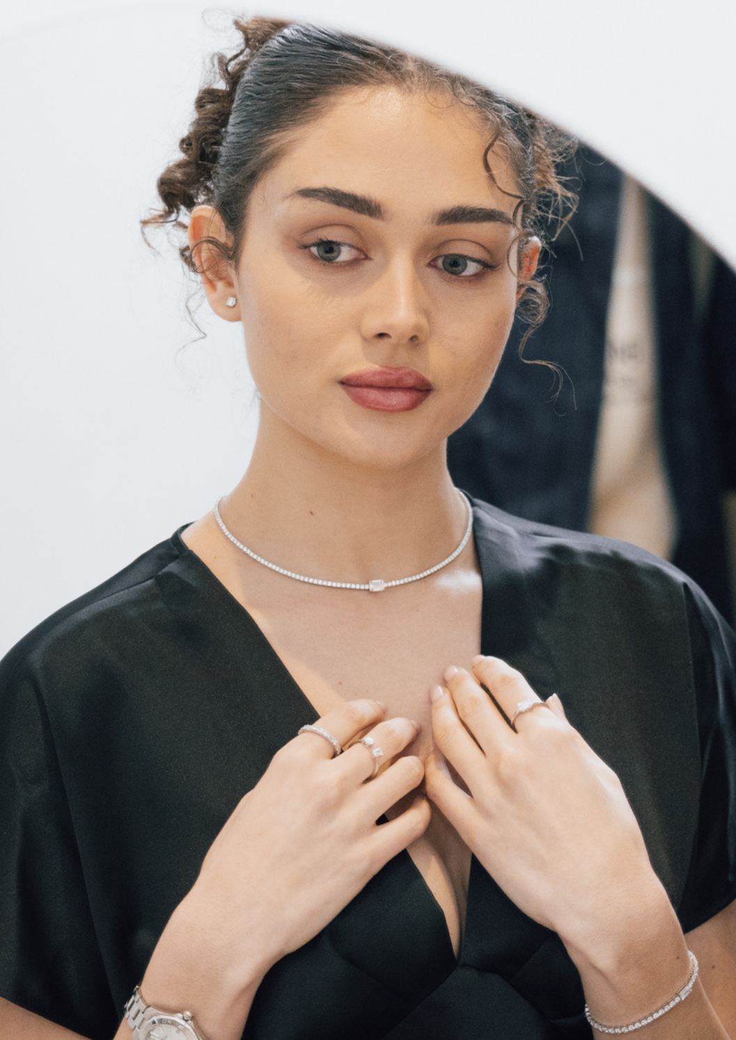 Sofia Tennis Necklace - Daiya Jewels 