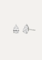 Zoe Pear-Cut Diamond Stud Earrings - Daiya Jewels 